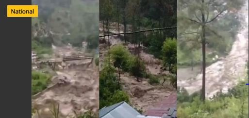 ਸ਼ਿਮਲਾ, ਕੁੱਲੂ ਤੇ ਲਾਹੌਲ ’ਚ 4 ਥਾਵਾਂ ’ਤੇ ਬੱਦਲ ਫਟਿਆ, 8 ਪੁਲ ਤਬਾਹ, ਕਾਂਗੜਾ ਤੇ ਪੰਜਾਬ ’ਚ ਅਲਰਟ